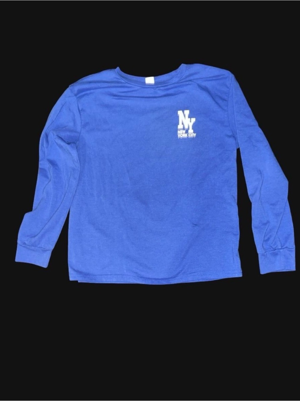 NYC Blue Long Sleeve Kids Tee